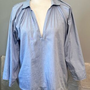 Mes Demoiselles Blue Poets Blouse